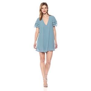 Show Me Your MuMu Disick Dress size small in blue moon chiffon